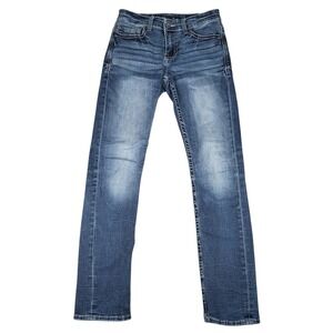 BKE Jeans Mens 28x32 (Fits 28x31) Alec Slim Medium Wash Denim Stretch Casual